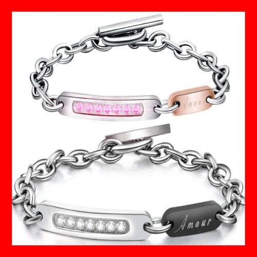 Edelstahl partner armband - 2x,